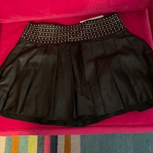 Alice + Olivia black lamb mini- NWT